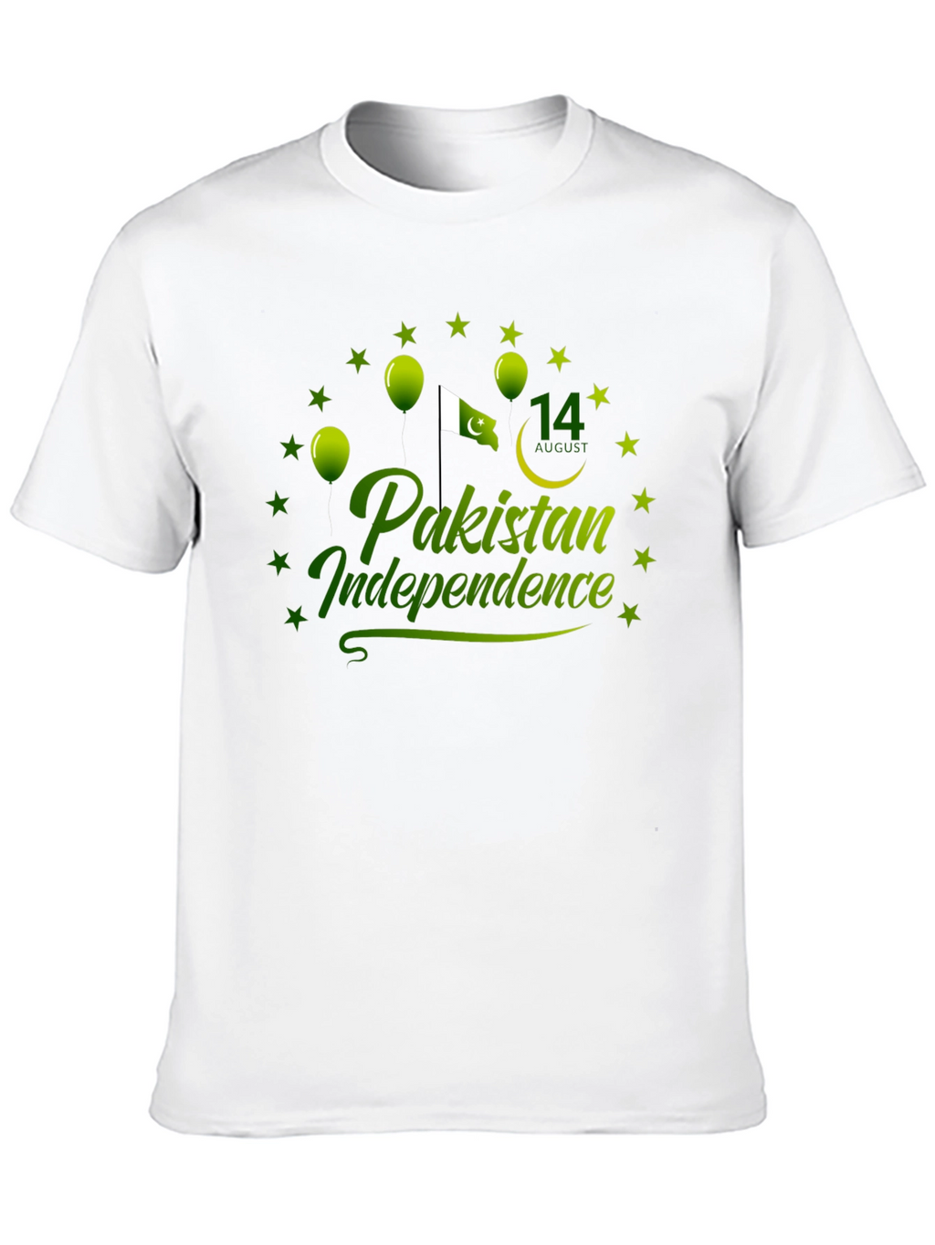 Pakistan Independence Day Black T-Shirt