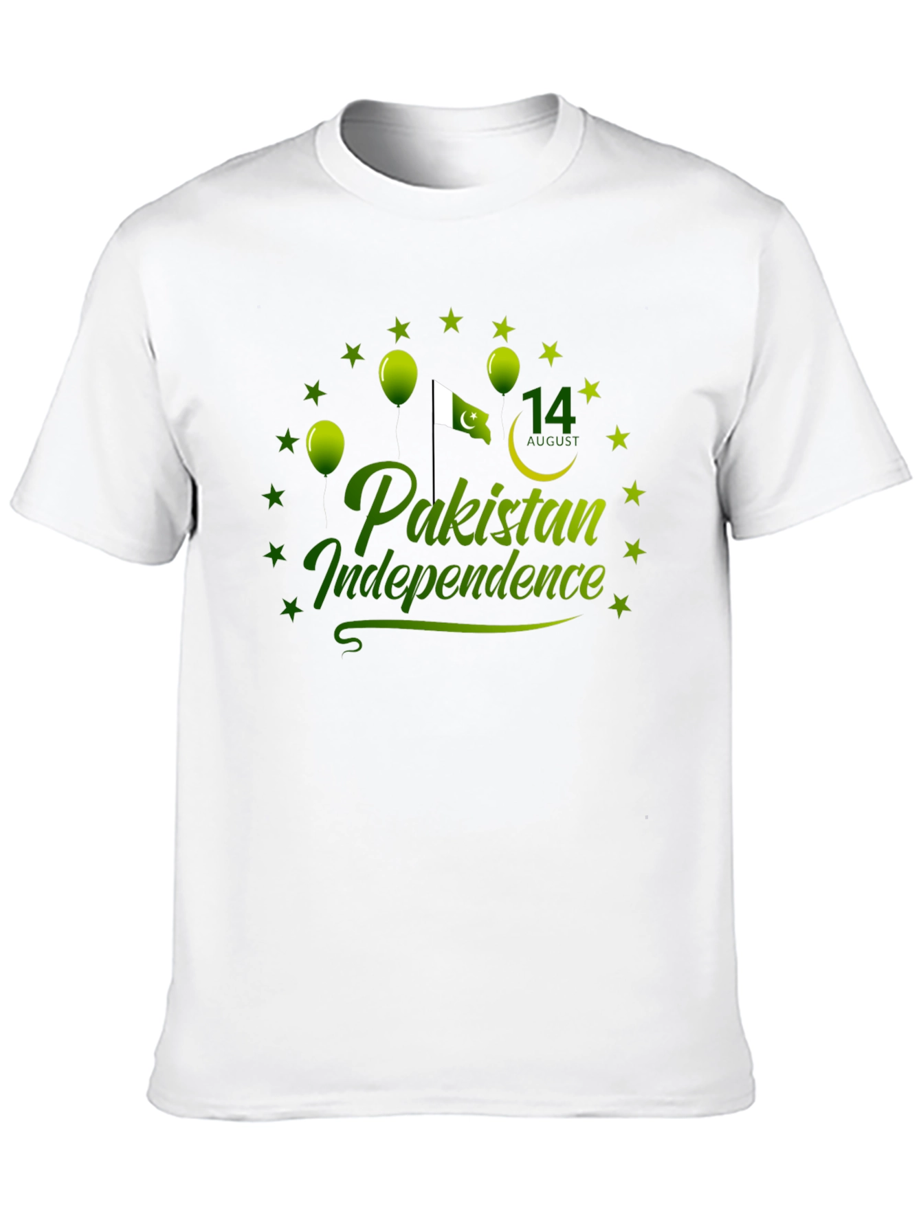 Pakistan Independence Day Black T-Shirt