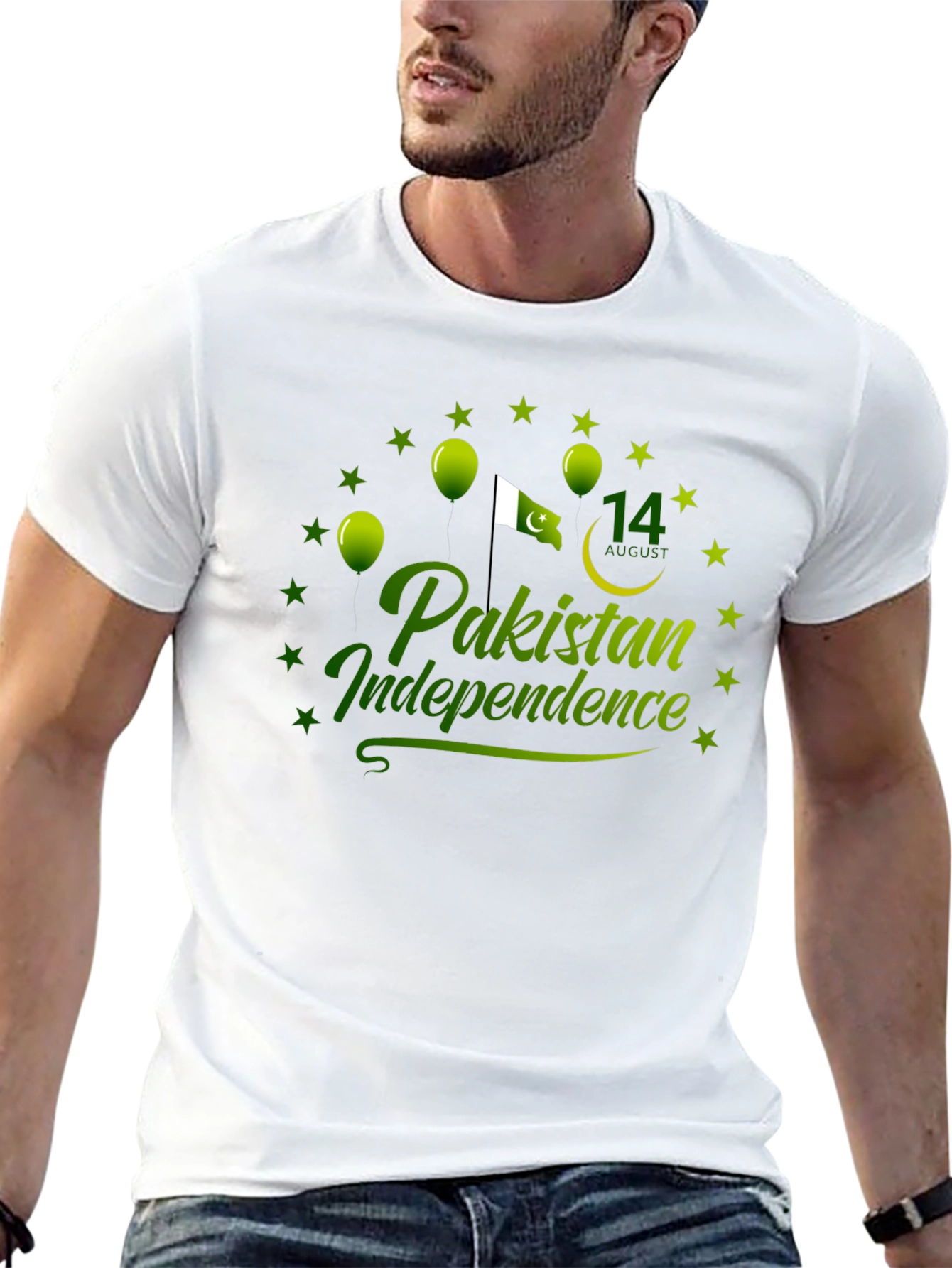 Pakistan Independence Day Black T-Shirt