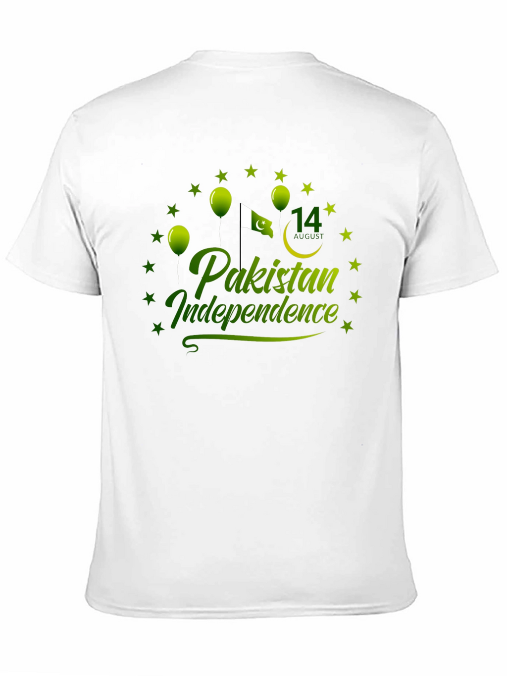 Pakistan Independence Day Black T-Shirt