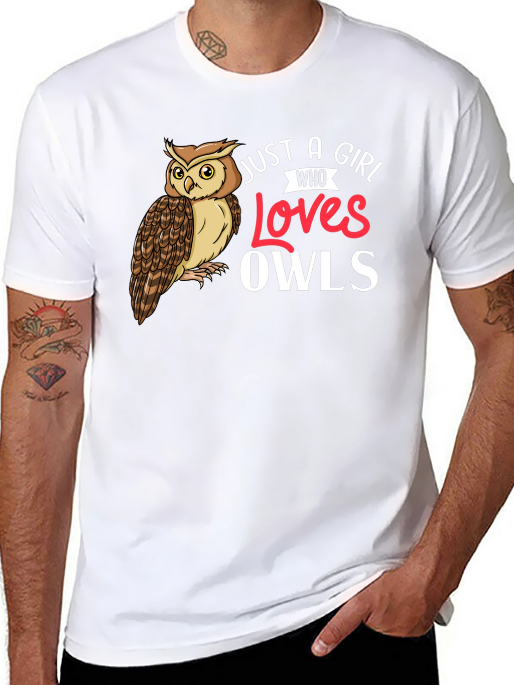 Just A Girl Who Loves Owls T-Shirt