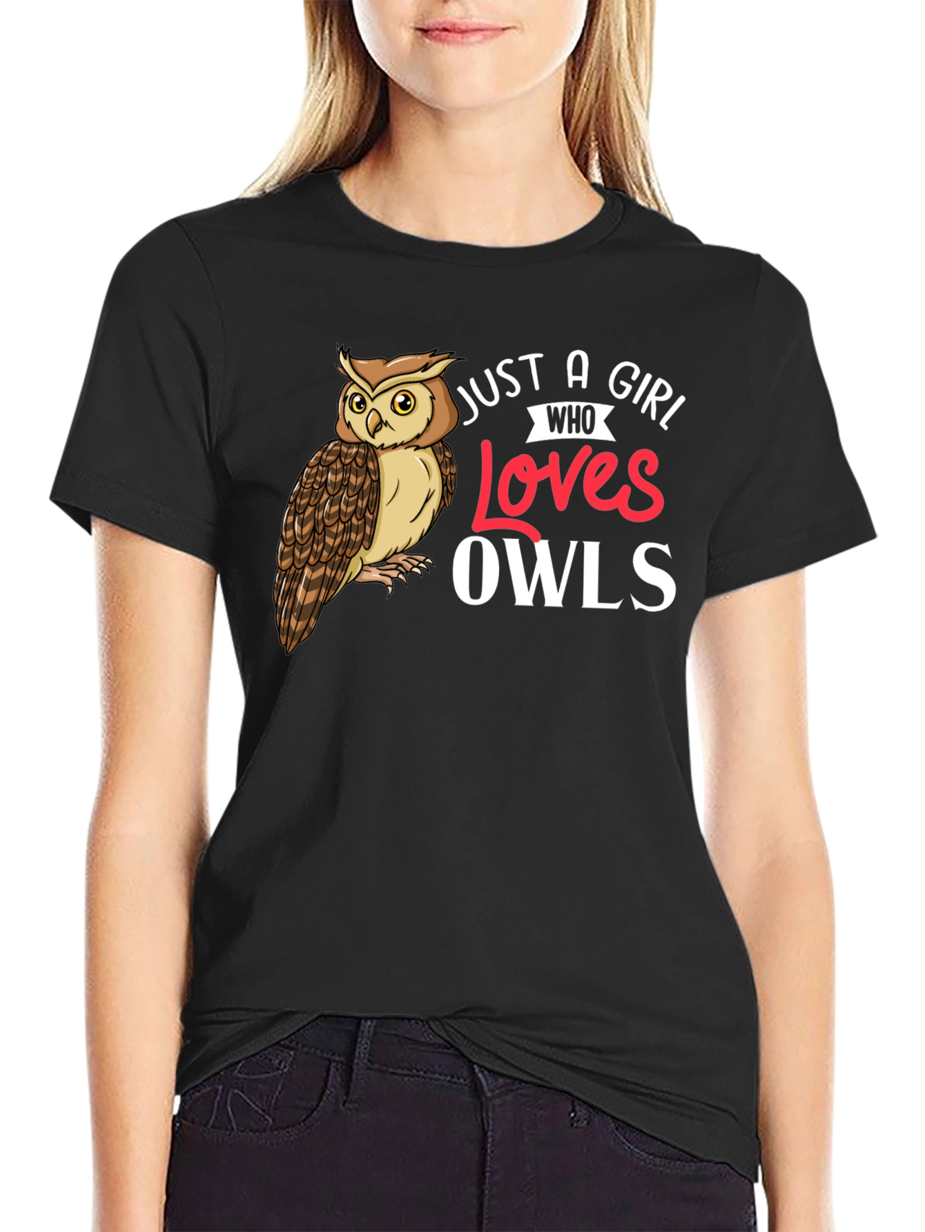Just A Girl Who Loves Owls T-Shirt