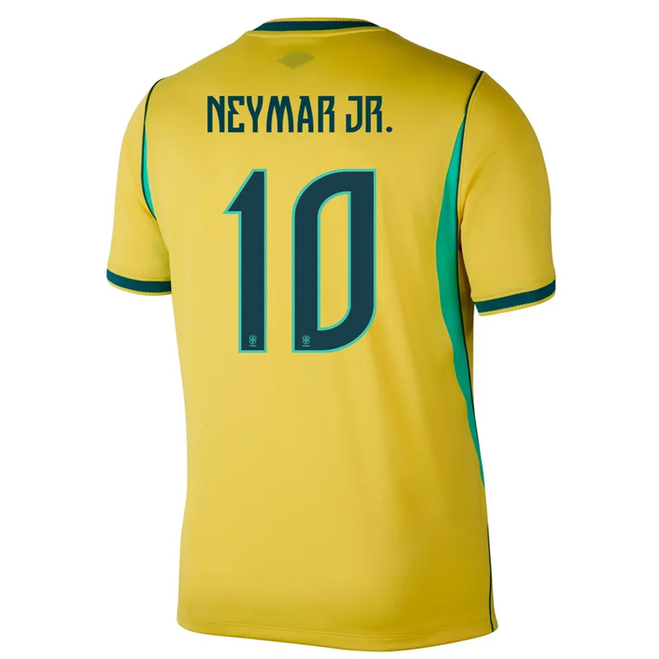2026/27 Brazil Home Yellow Fans Long Sleeve Soccer Jersey Detail 1