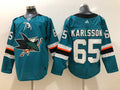 Men's San Jose Sharks Erik Karlsson #65 Teal Home Breakaway Jerseys