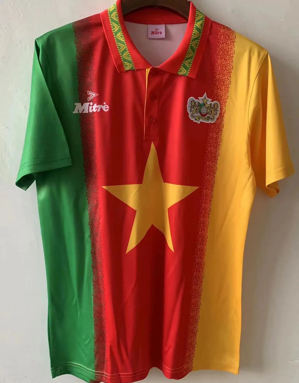 1994 Cameroun Home Retro Soccer Jersey Back
