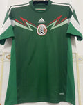 2014 Mexico Home Green Retro Soccer Jersey Front