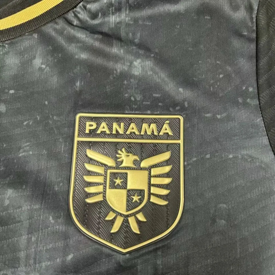 2024/25 Panama Black Fans Soccer Jersey Detail 4