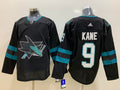 Men's San Jose Sharks Evander Kane #9 Black Breakaway Player Jerseys