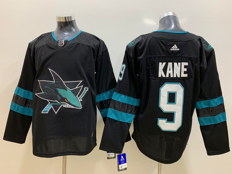 Men's San Jose Sharks Evander Kane #9 Black Breakaway Player Jerseys