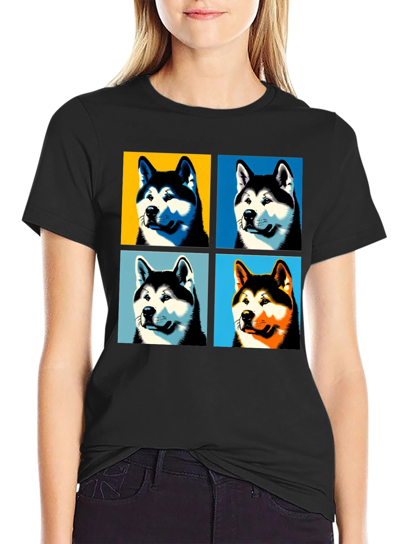 Pop Art Dog T-Shirt - Unique Graphic Tee