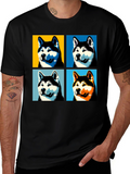 Pop Art Dog T-Shirt - Unique Graphic Tee