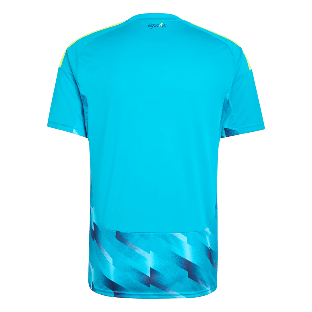 Spain Goalkeeper Soccer Jersey World Cup 2026 Blue Back
