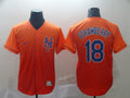 Men's New York Mets Darryl Strawberry #18 Orange Replica Baseball Jerseys