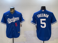 Men's Los Angeles Dodgers Freddie Freeman #5 Royal Alternate Replica Player Jerseys