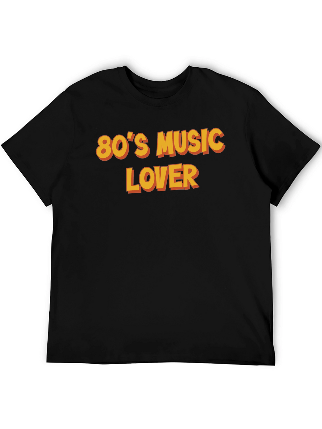80s Music Lover Black T-Shirt