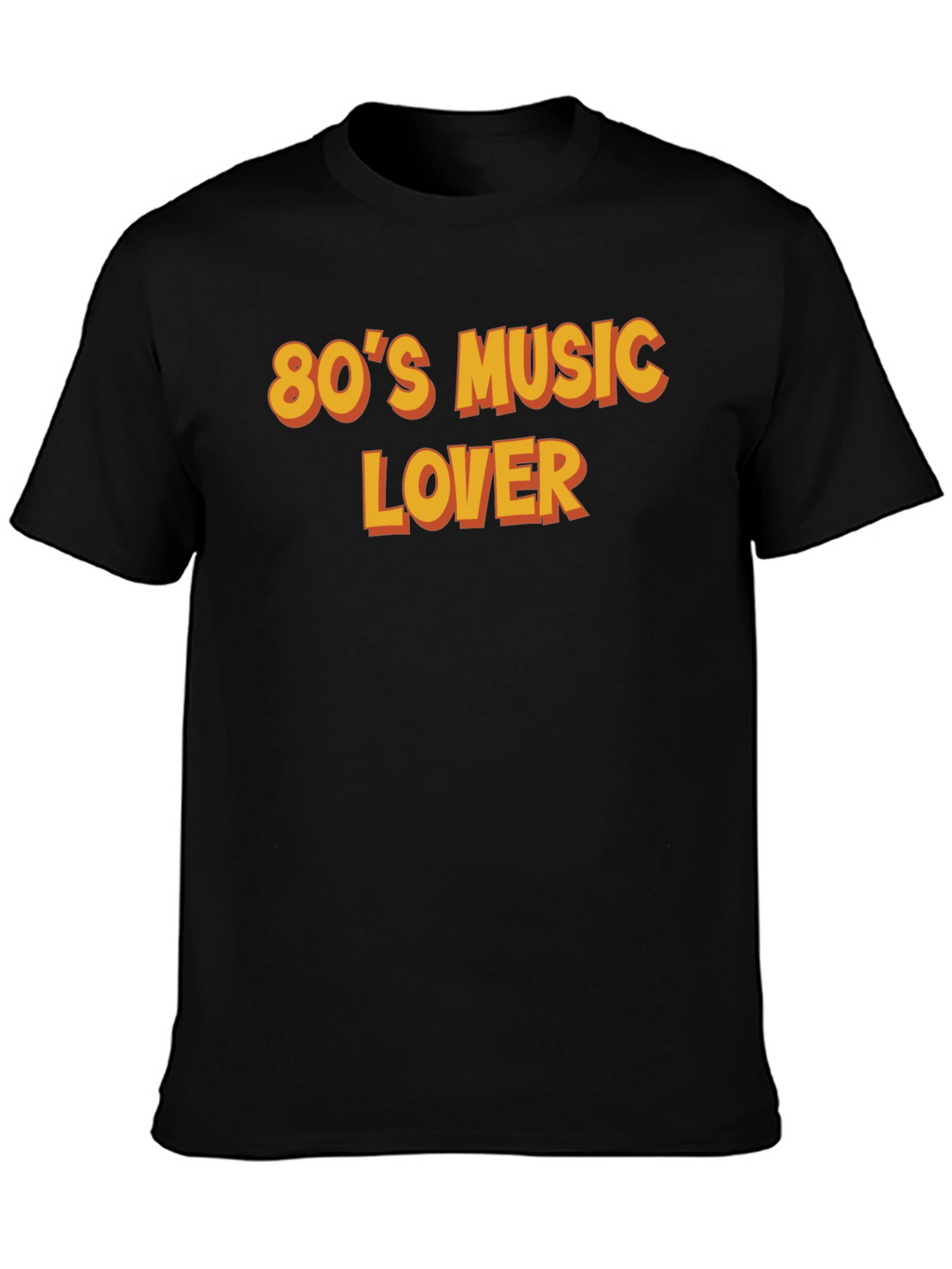 80s Music Lover Black T-Shirt
