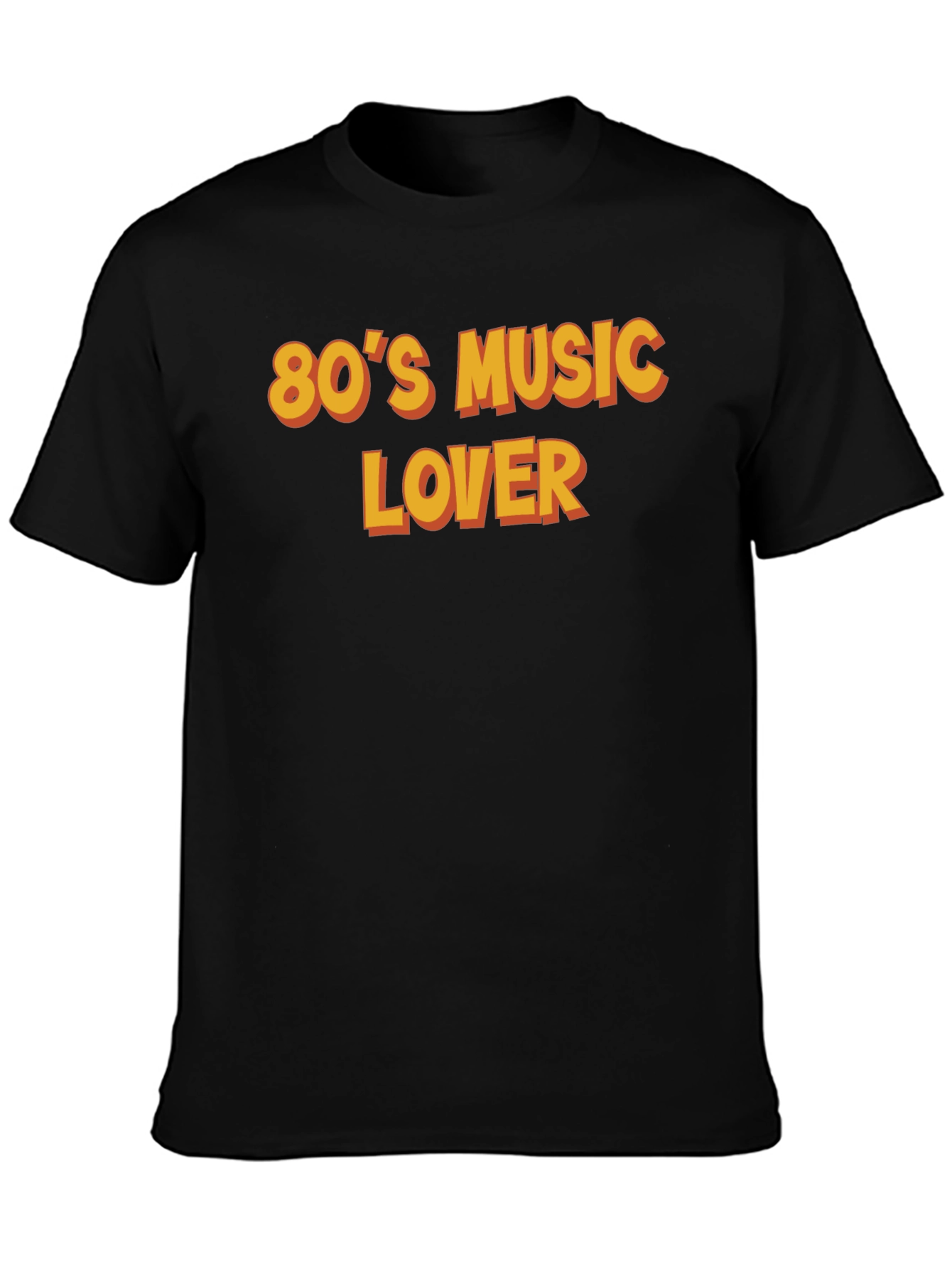 80s Music Lover Black T-Shirt