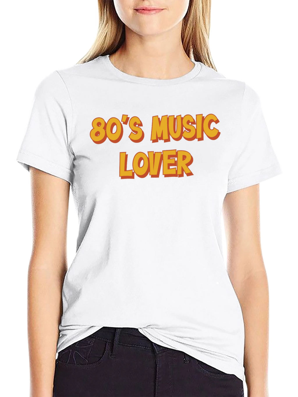 80s Music Lover Black T-Shirt