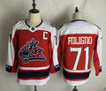Men's Columbus Blue Jackets Nick Foligno #71 Red Breakaway Player Jerseys