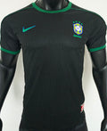 1998 Brazil Black Retro Player Version Soccer Jersey 球员版 Item NO.: 2137616 Front