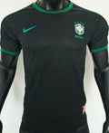 1998 Brazil Black Retro Player Version Soccer Jersey 球员版 Front