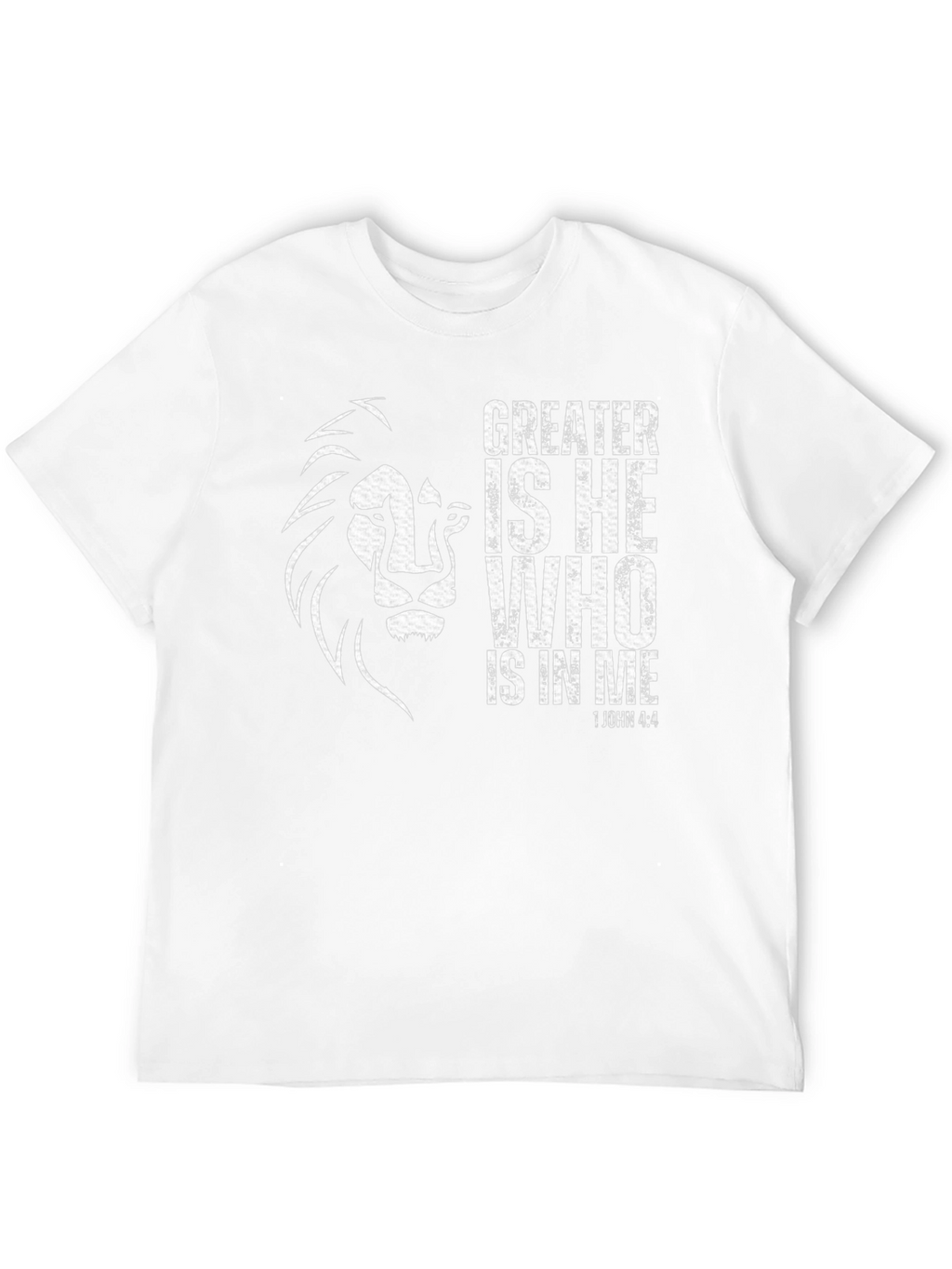 Greater Is He Lion Graphic T-Shirt