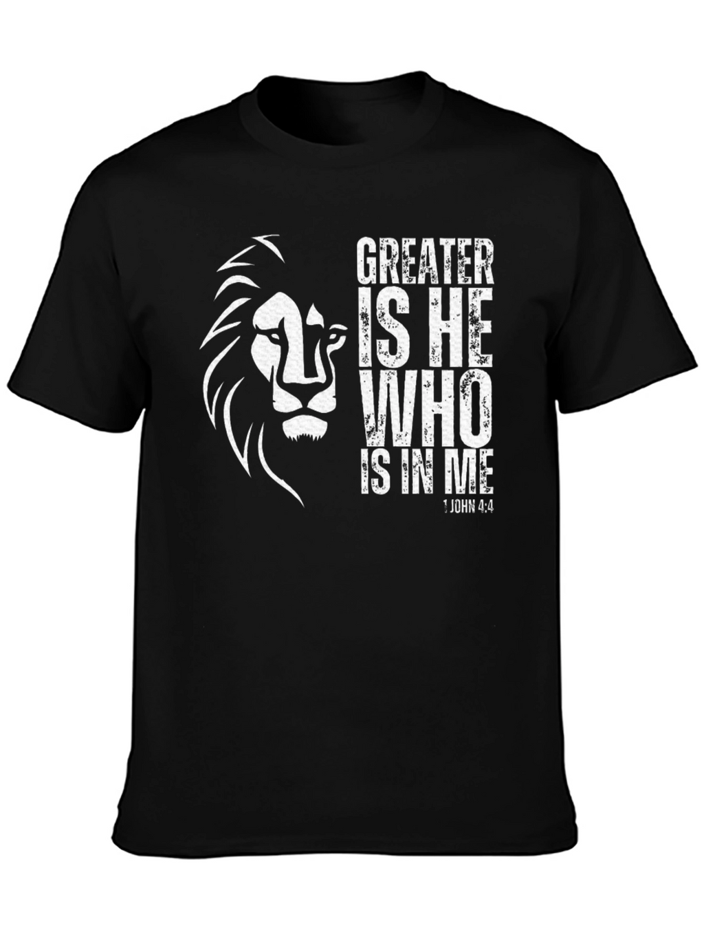 Greater Is He Lion Graphic T-Shirt