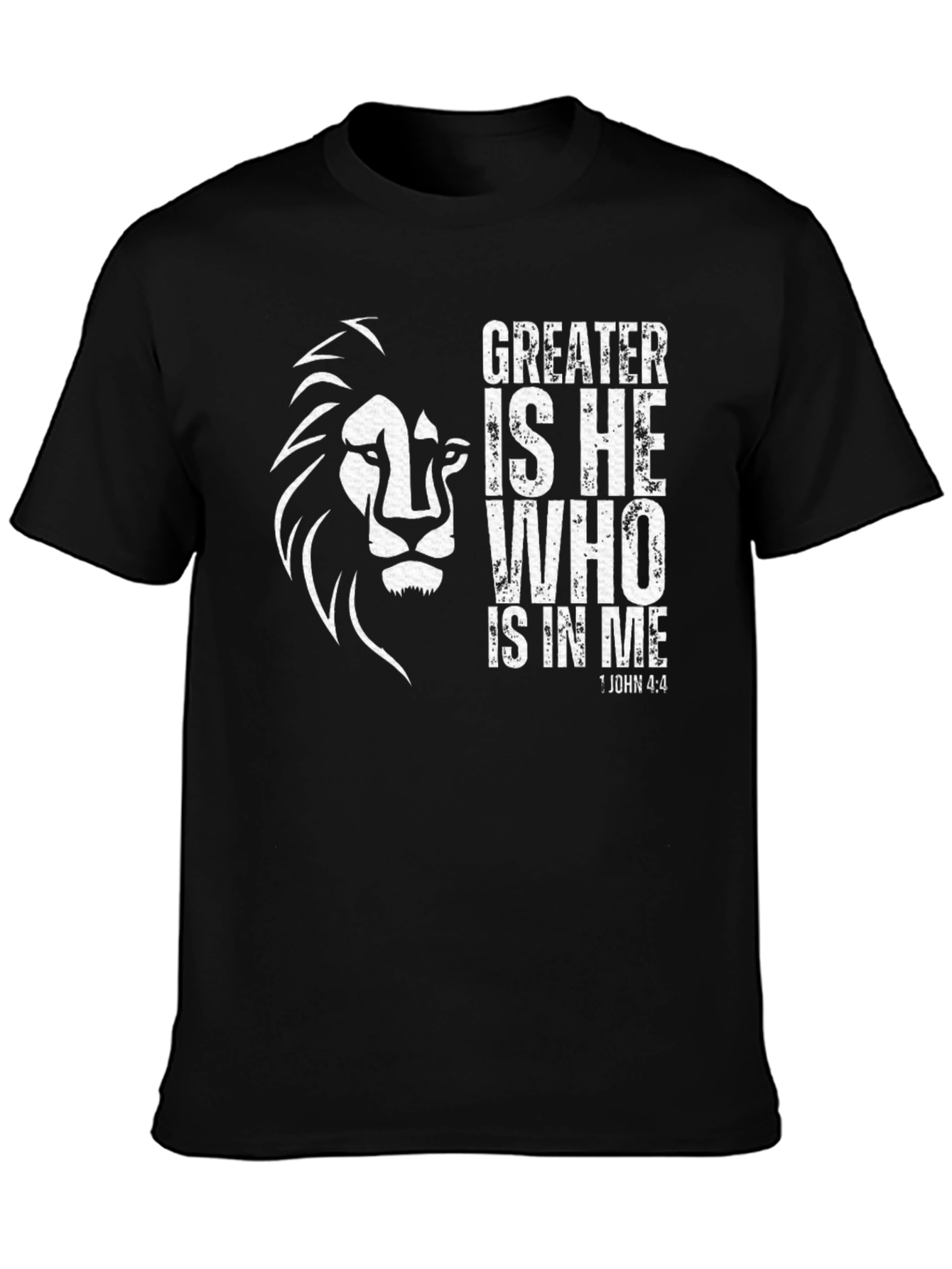 Greater Is He Lion Graphic T-Shirt