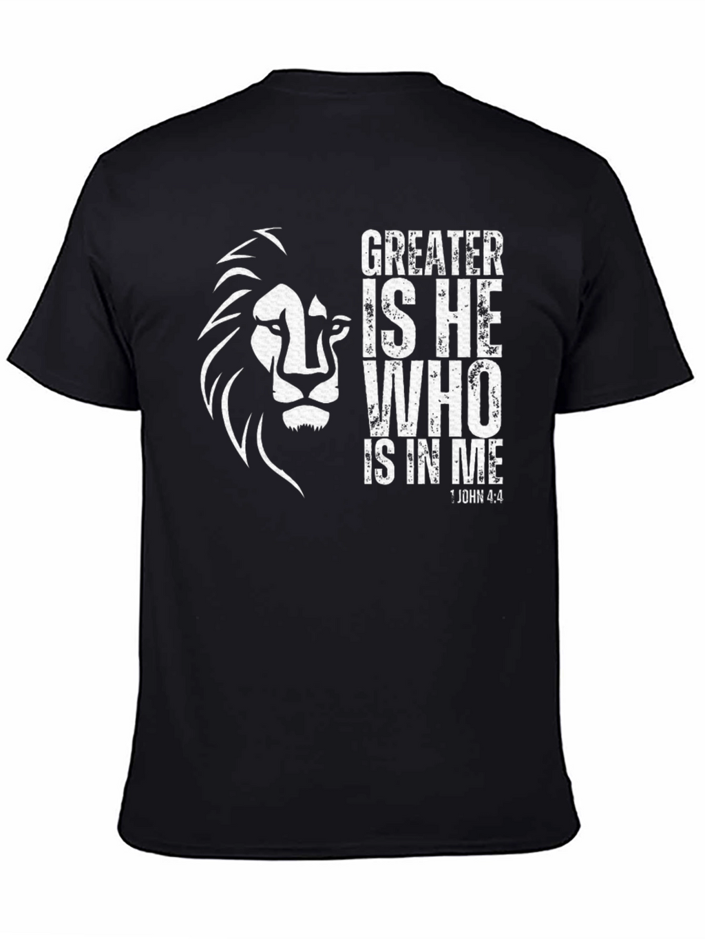 Greater Is He Lion Graphic T-Shirt