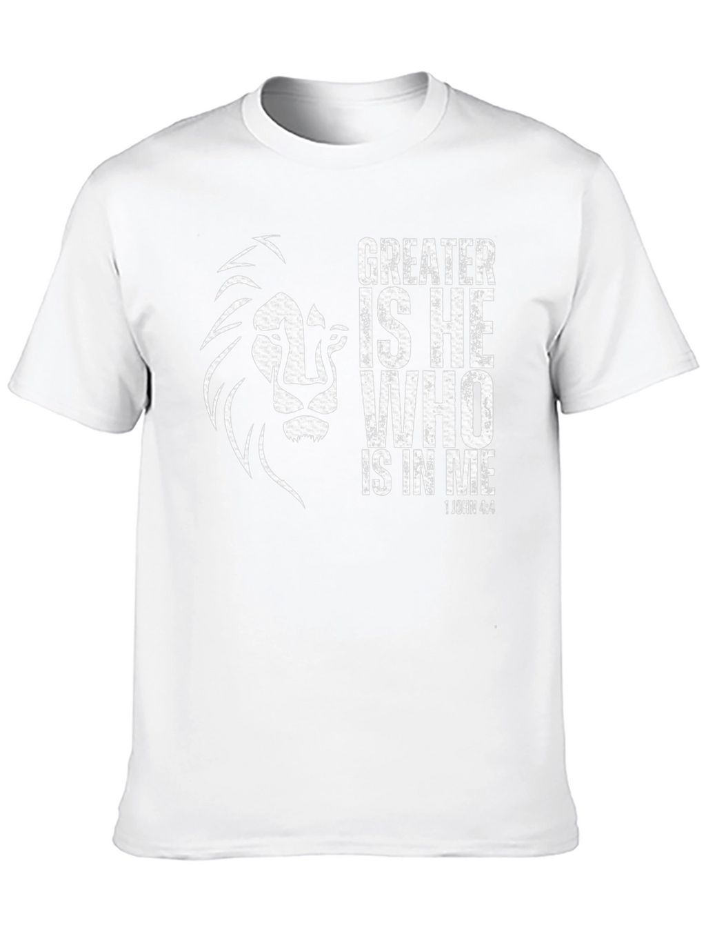 Greater Is He Lion Graphic T-Shirt