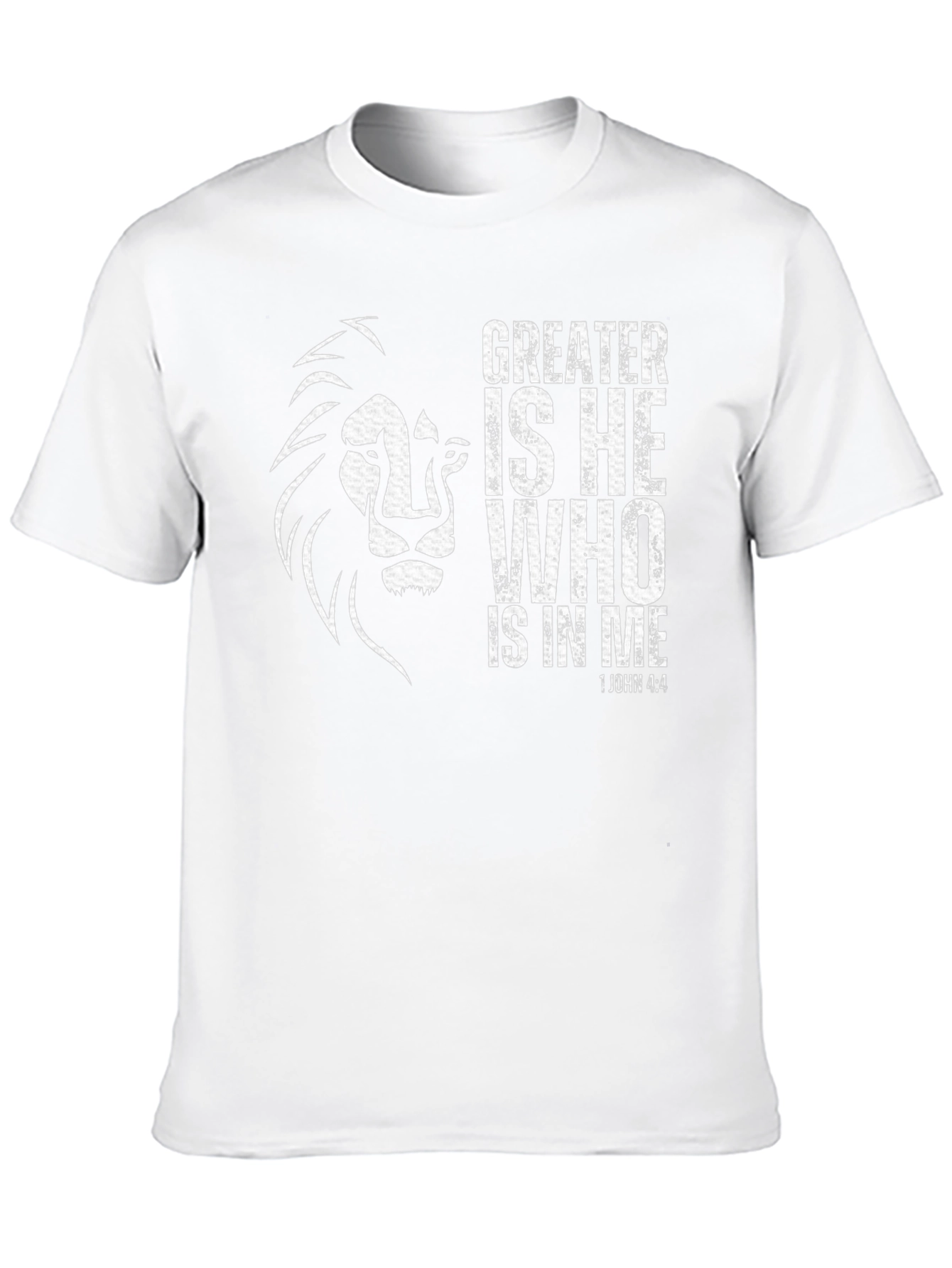 Greater Is He Lion Graphic T-Shirt