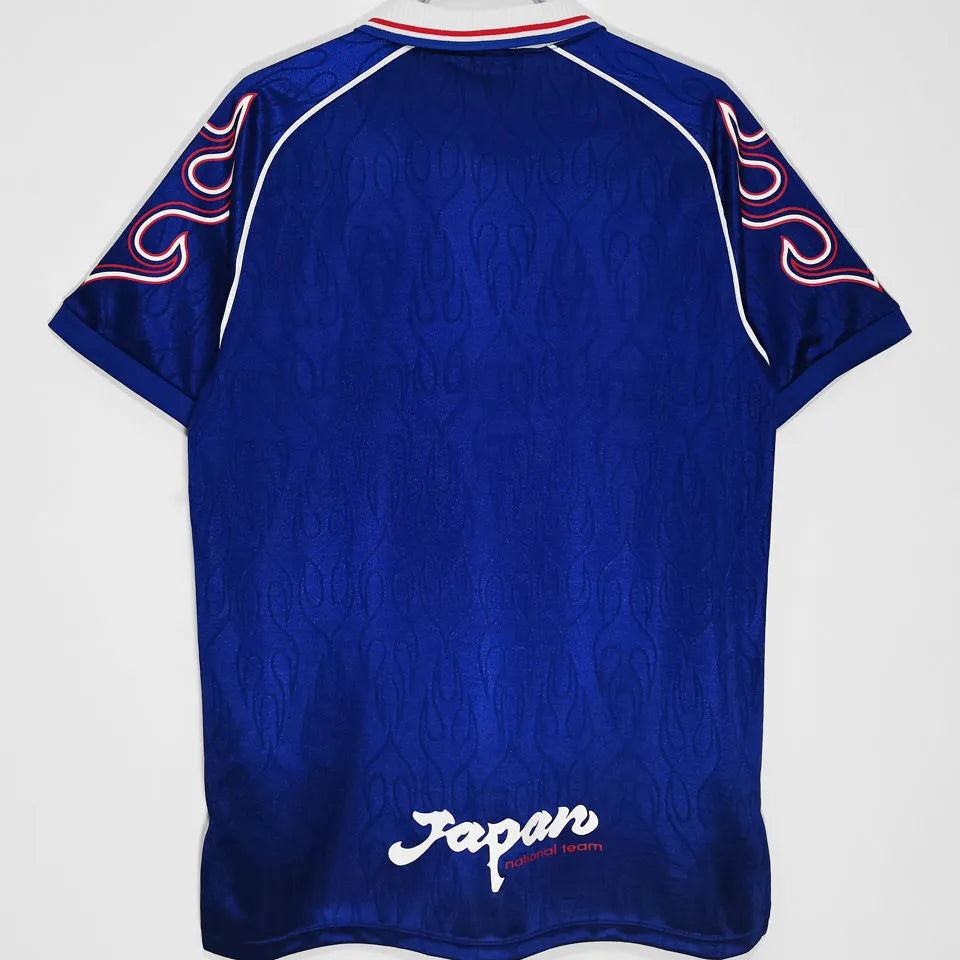 1998 Japan Home Blue Retro Soccer Jersey Back