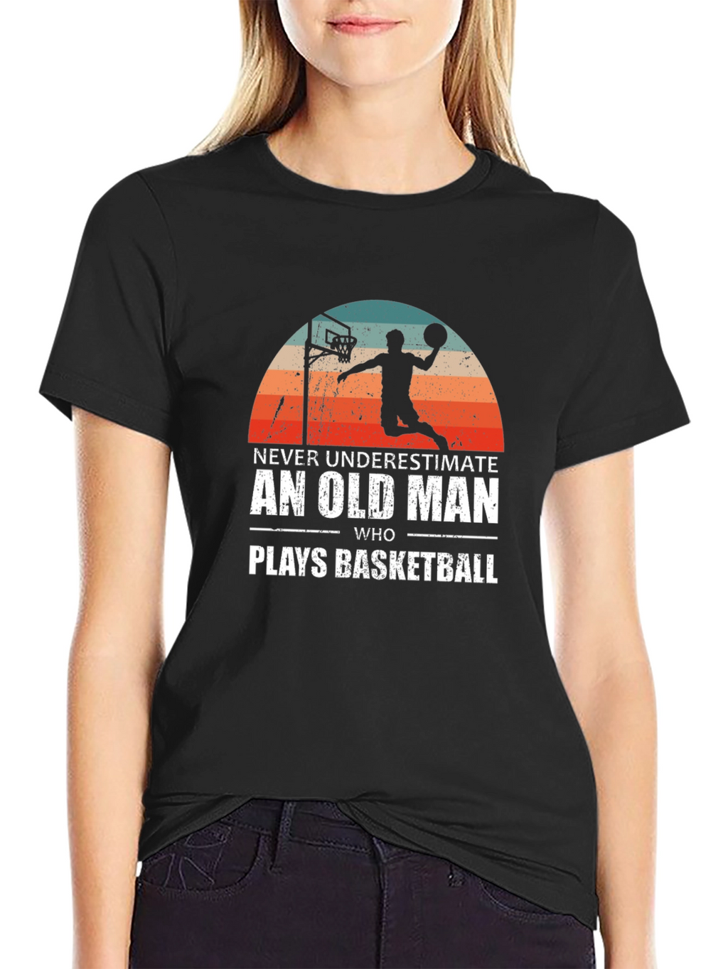 Old Man Basketball T-Shirt
