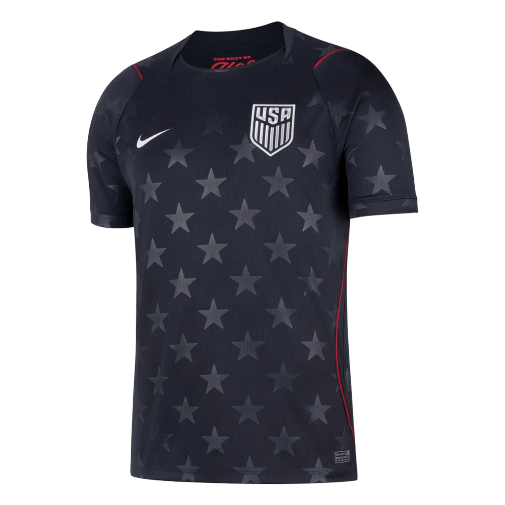 USA Away Soccer Jersey World Cup 2026 Black Front