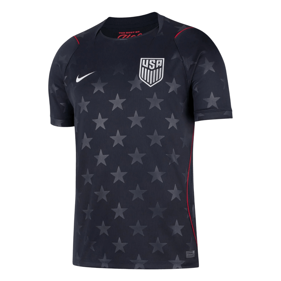 USA Away Soccer Jersey World Cup 2026 Black Front