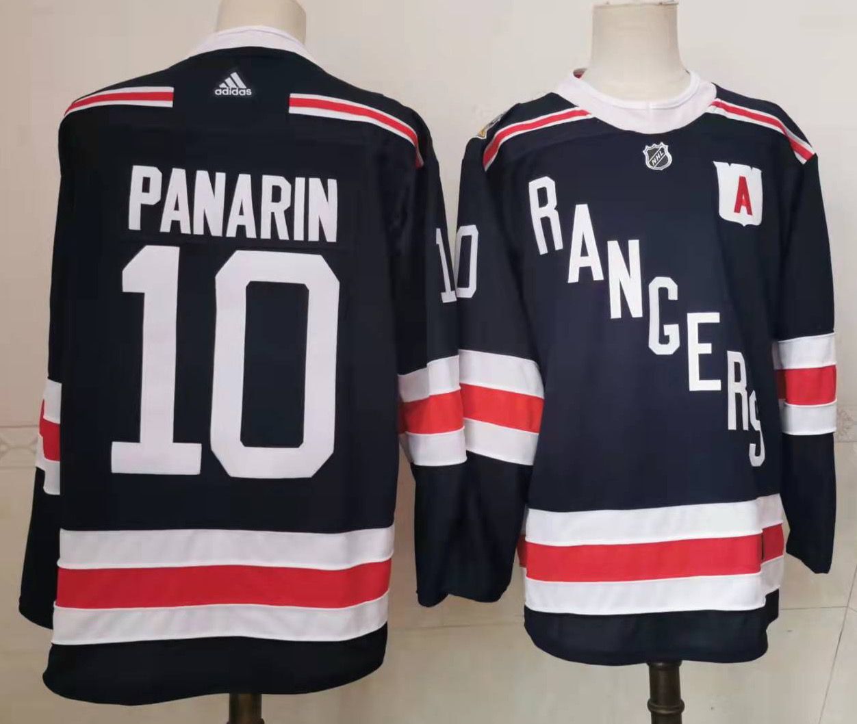 Men's New York Rangers Artemi Panarin #10 Black Player Game Jerseys