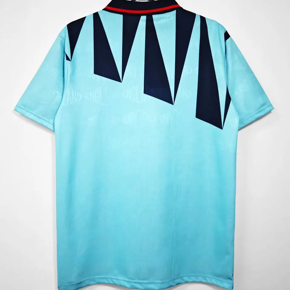 1992 England Third Blue Retro Soccer Jersey Back
