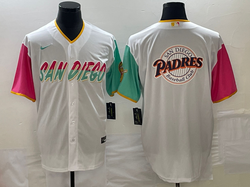 Men's San Diego Padres White City Connect Replica Player Jerseys
