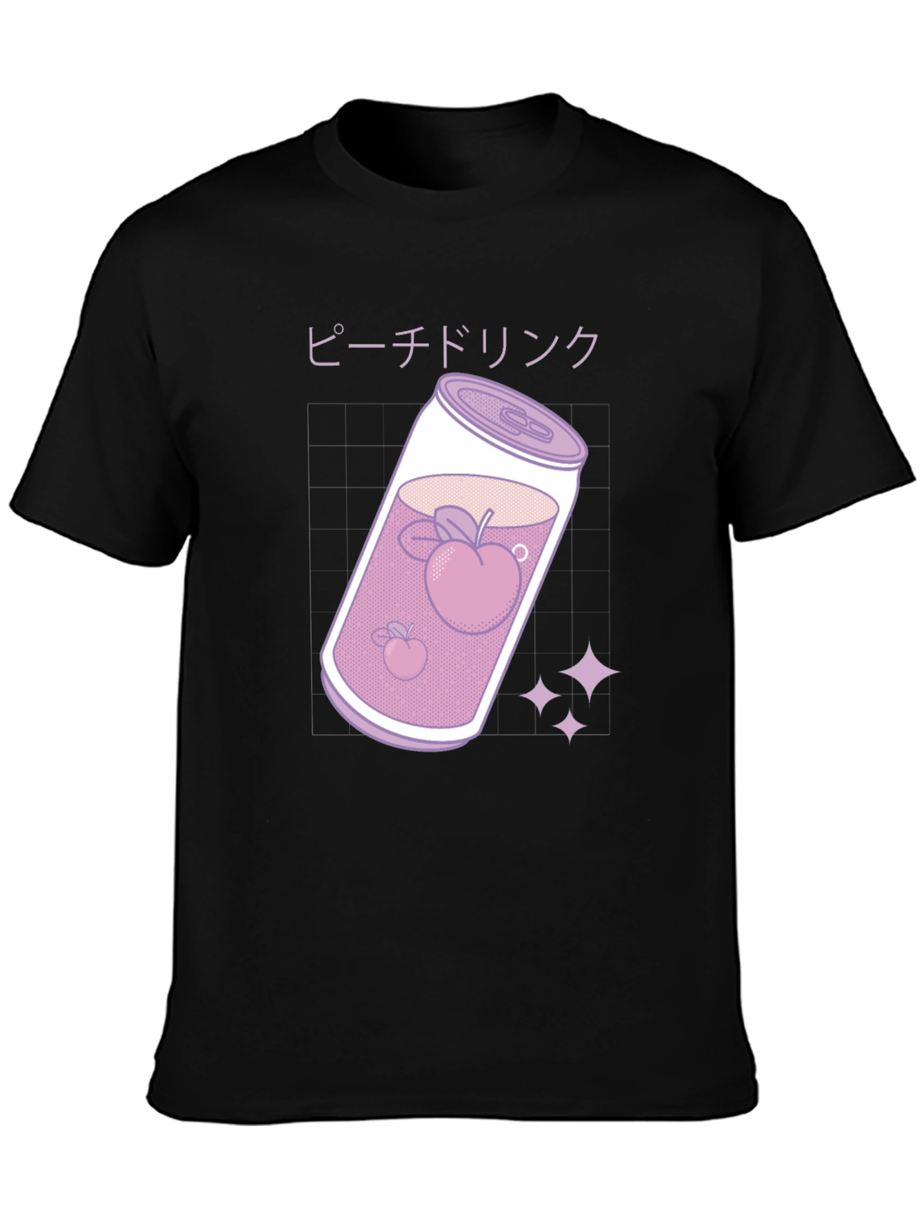 Peach Drink Graphic Tee - Kawaii Style