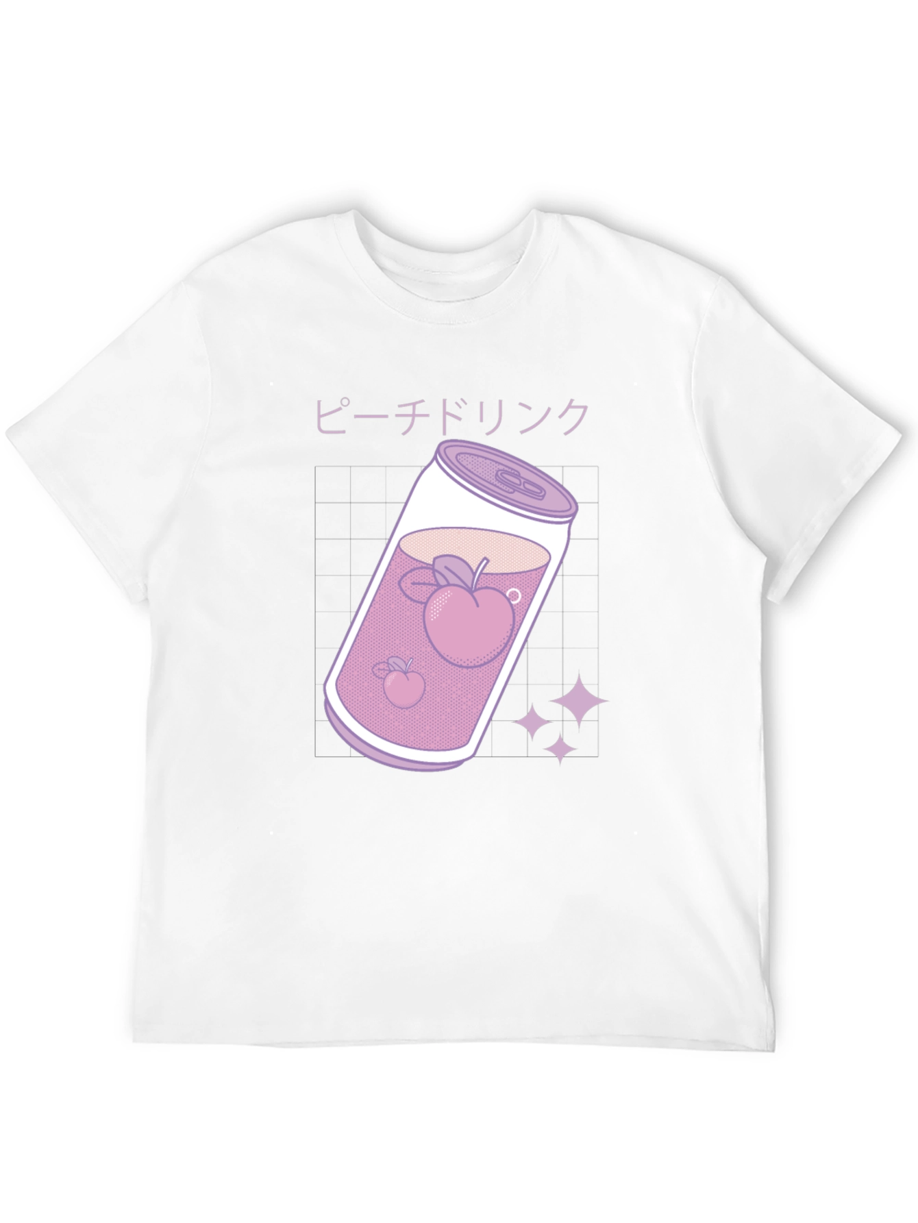 Peach Drink Graphic Tee - Kawaii Style