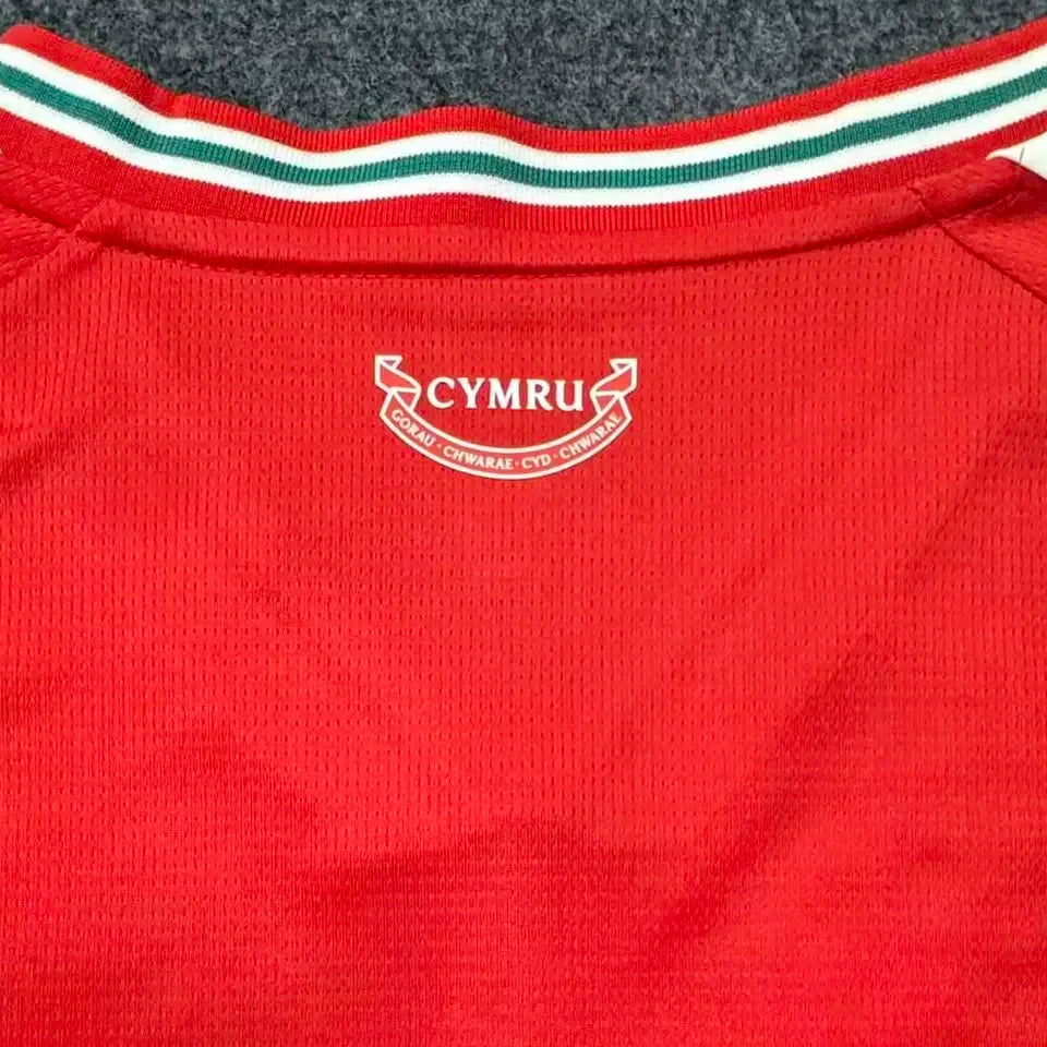 2026/27 Wales Home Red Fans Soccer Jersey Detail 4