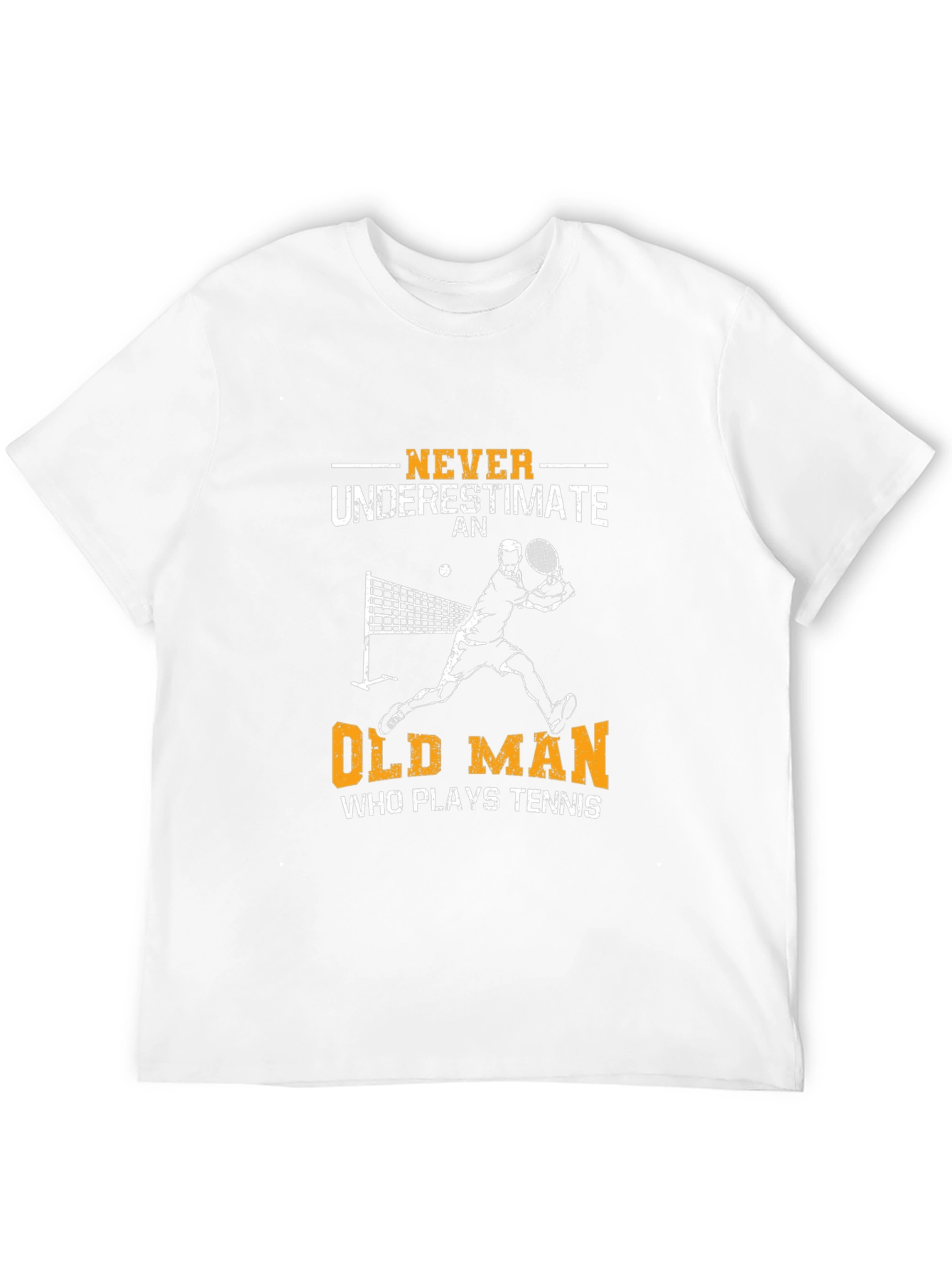 Never Underestimate Old Man Tennis T-Shirt
