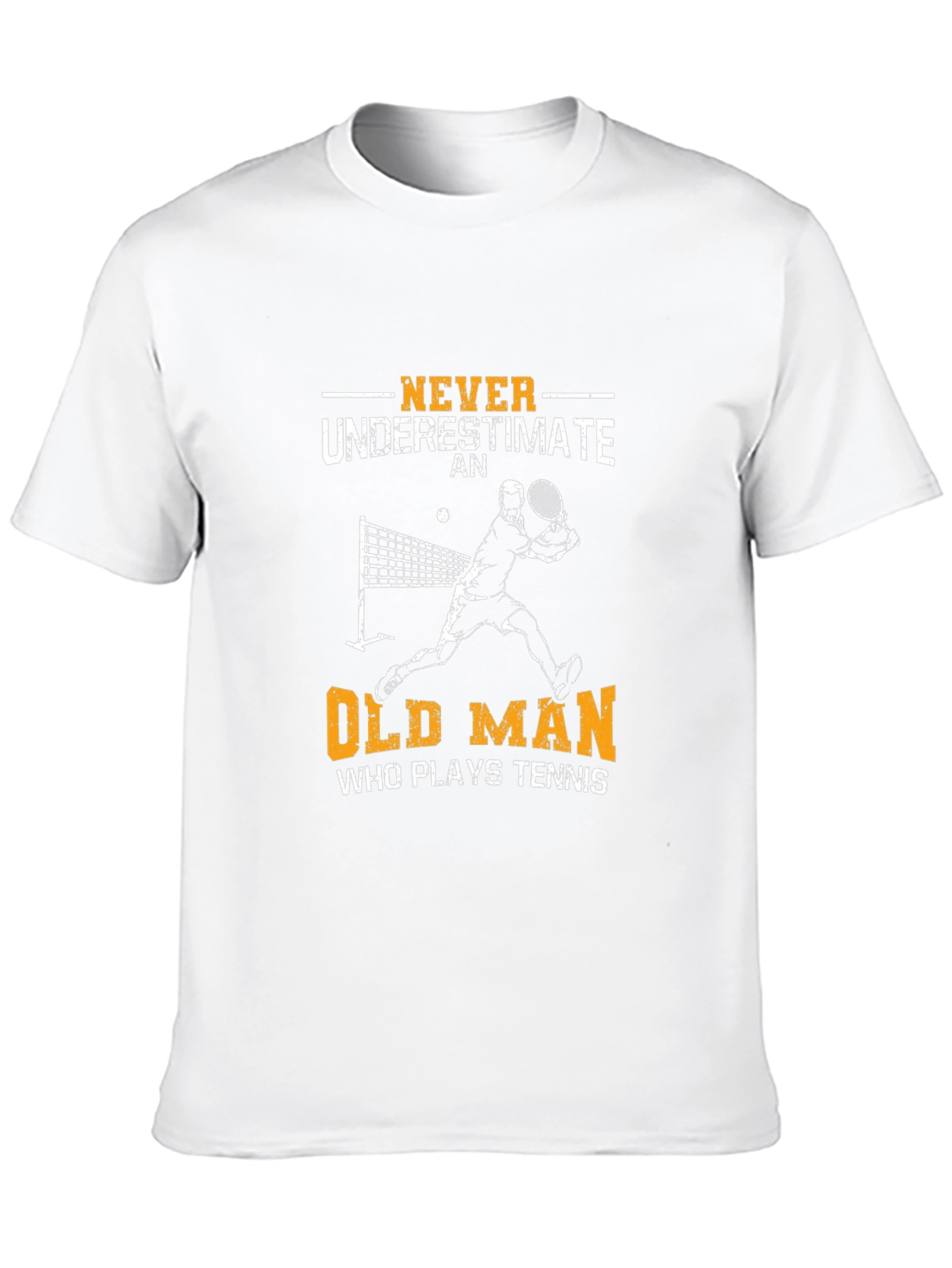 Never Underestimate Old Man Tennis T-Shirt