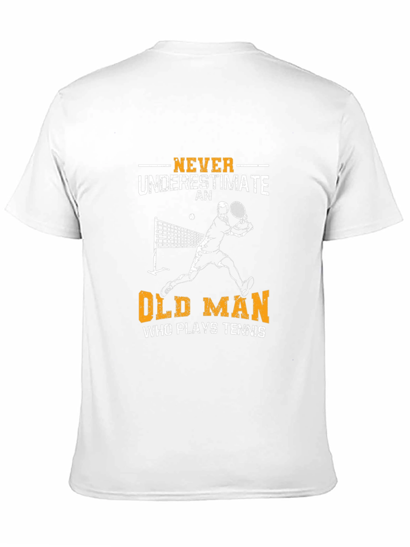 Never Underestimate Old Man Tennis T-Shirt
