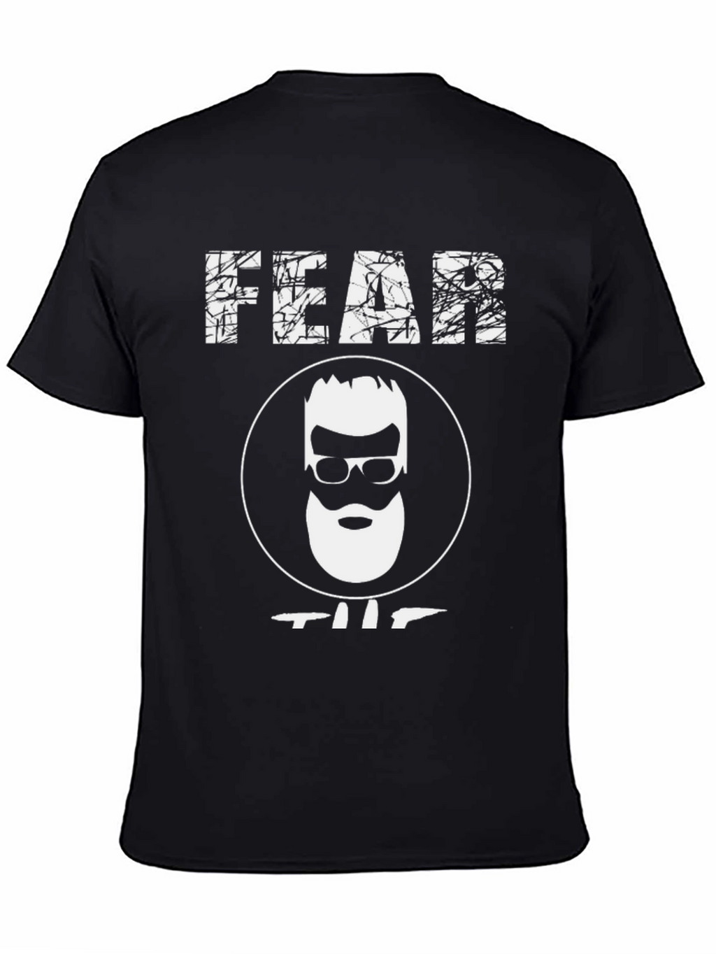 Fear The Beard Graphic T-Shirt - Black Cotton Tee