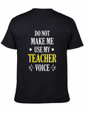 Teacher Voice Graphic Tee - Black