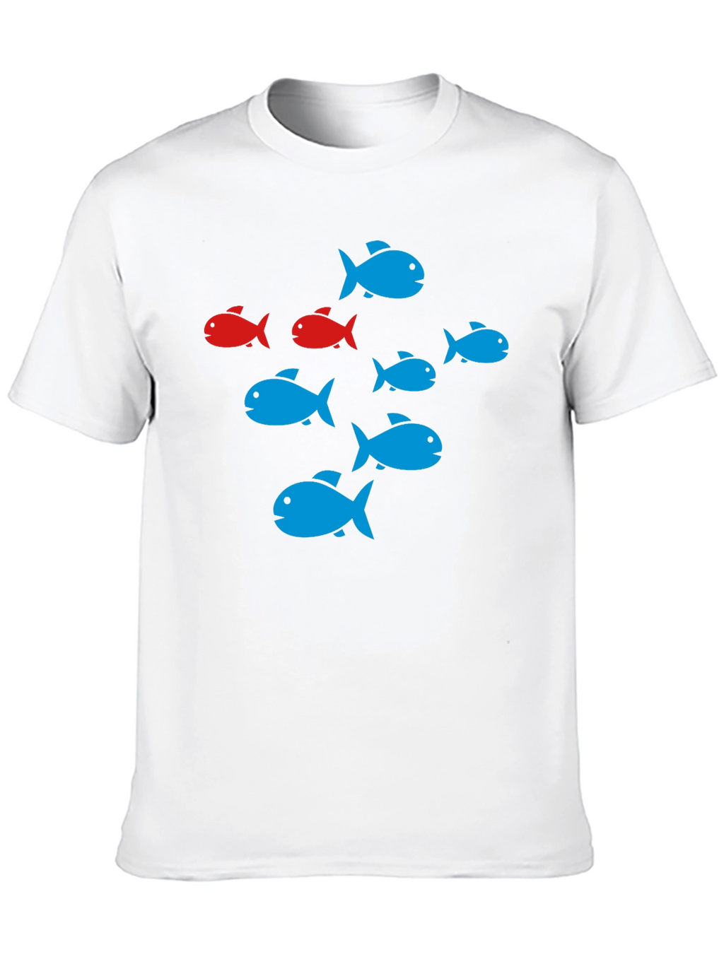 School of Fish Graphic Black T-Shirt