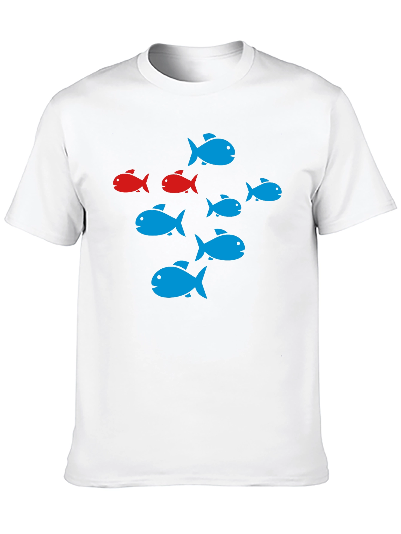 School of Fish Graphic Black T-Shirt