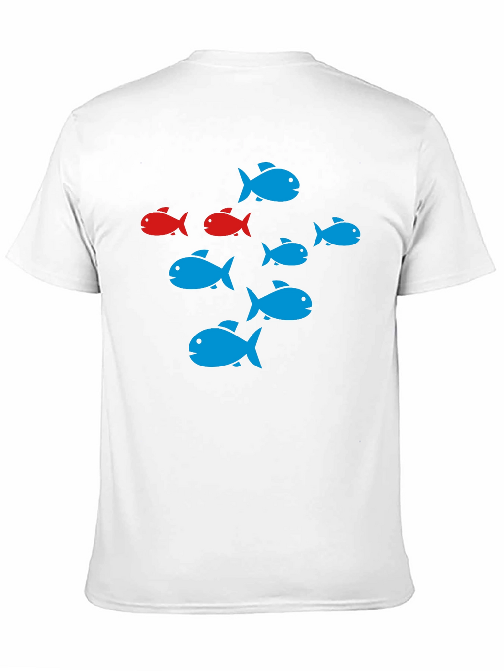 School of Fish Graphic Black T-Shirt
