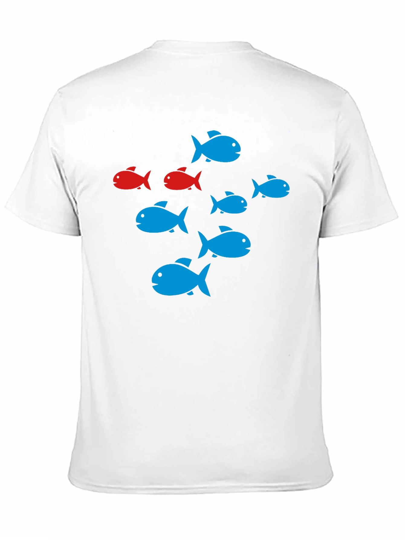 School of Fish Graphic Black T-Shirt
